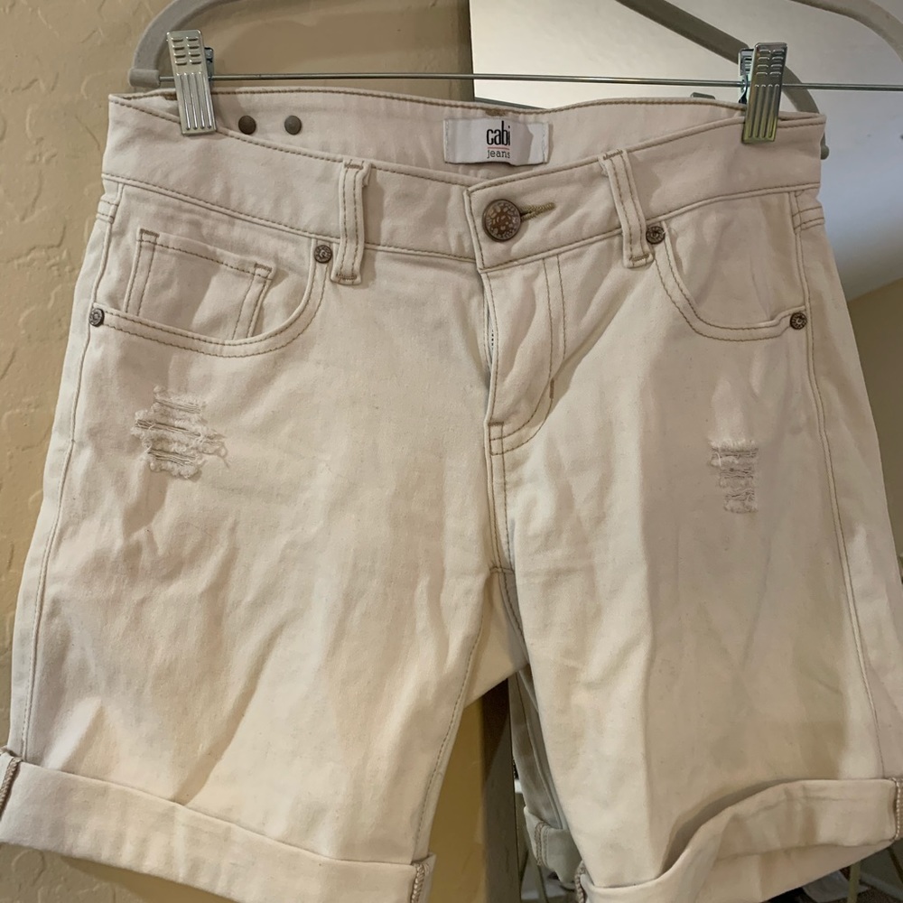 Cabi limited edition boyfriend shorts